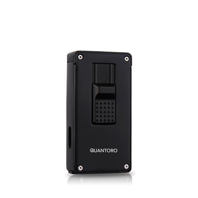 Quantoro Çift Jet Alev Siyah Puro Çakmağı 04-23
