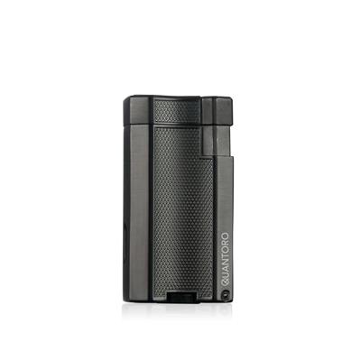 Quantoro 04-2 Delicili Çift Jet Alevli Puro Çakmağı Gunmetal 