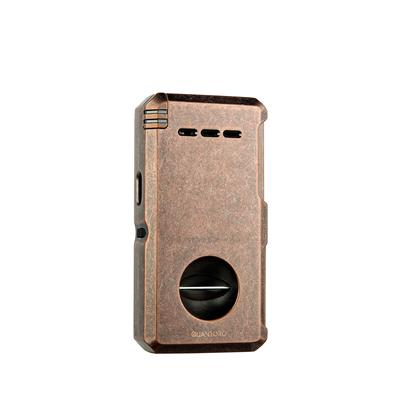 Quantoro  Kesicili Delicili İğneli Çift Jet Alev Çakmak Snow Copper MGM 05-32