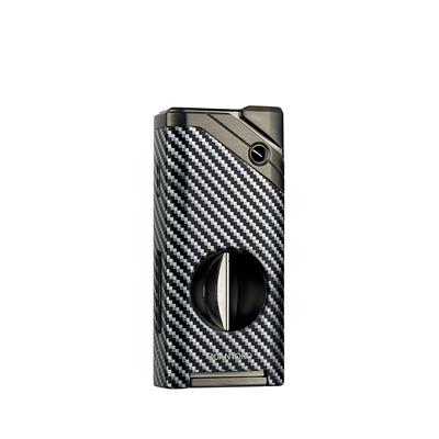 Quantoro 05-37 Puro Kesicili Jet Alev Puro Çakmağı  Black Carbon