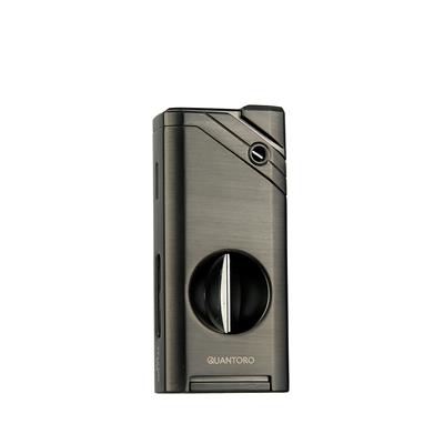 Quantoro 05-37 Puro Kesicili Jet Alev Gunmetal Puro Çakmağı 