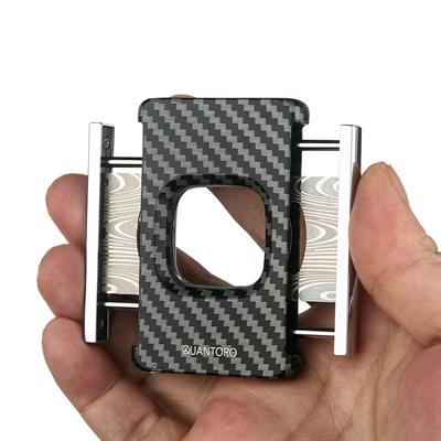 Quantoro QC-13 Damascus Çift Bıçaklı Düz Kesim Puro Kesici  /Red