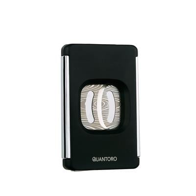 Quantoro QC-13 Damascus Çift Bıçaklı Düz Kesim Puro Kesici /Black
