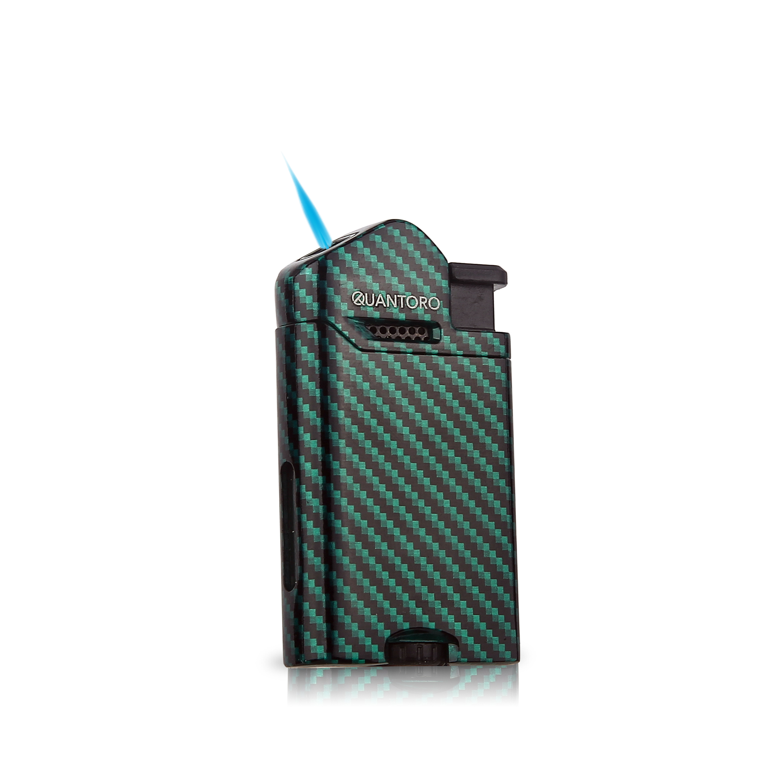 04-4 Single  Jet Alevli Metal Puro Çakmağı / Green Carbon