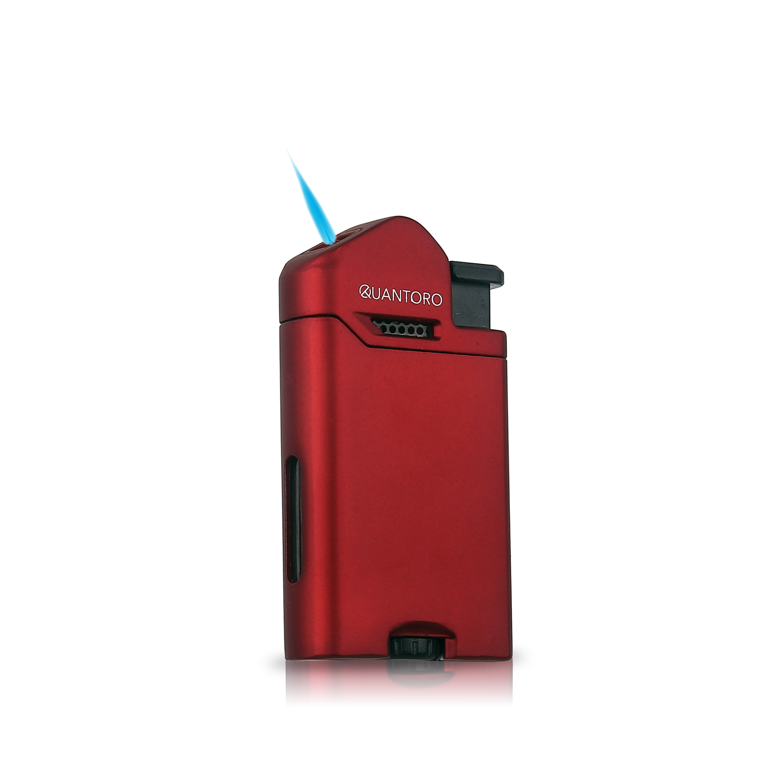04-4 Single  Jet Alevli Metal Puro Çakmağı / Matte Red