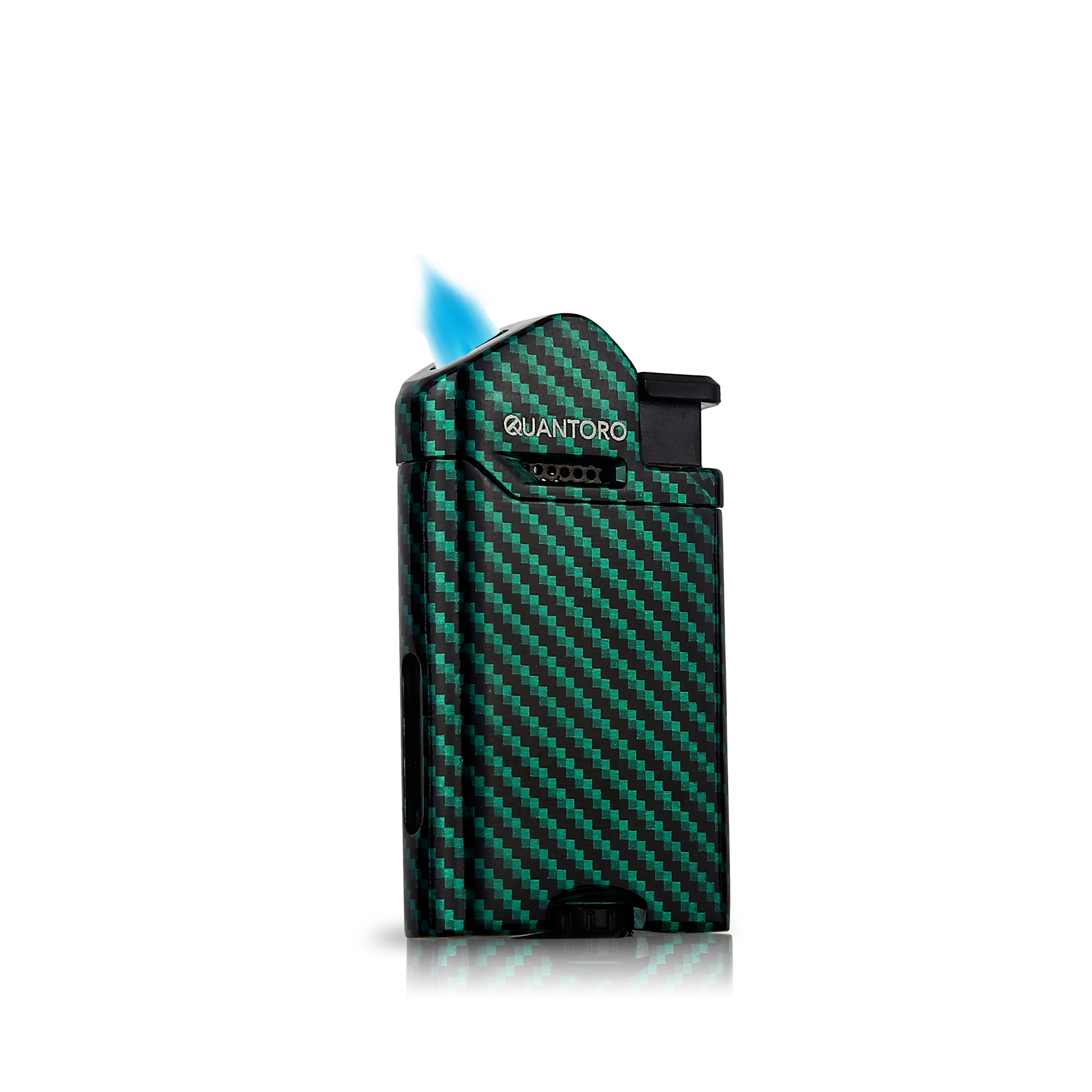 04-5 Single Perde Alevli Metal Puro Çakmağı / Green Carbon