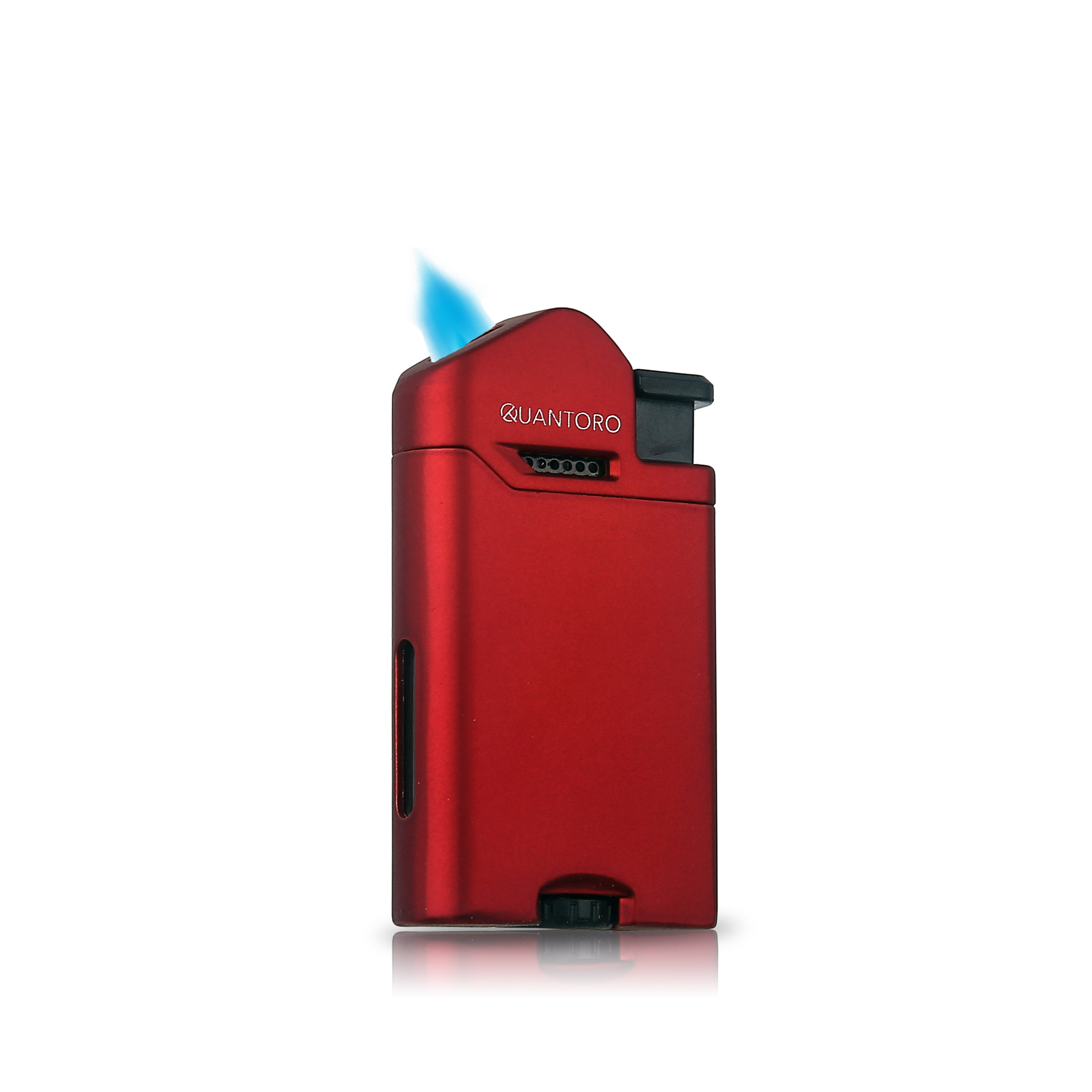 04-5 Single Perde Alevli Metal Puro Çakmağı / Matte Red