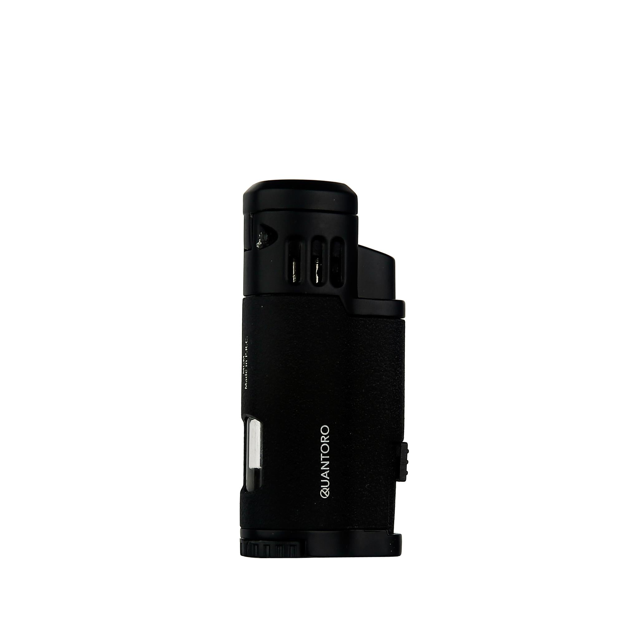 Quantoro 05-43 Üçlü Jet Alev Puro Delicili Puro Çakmağı/Black