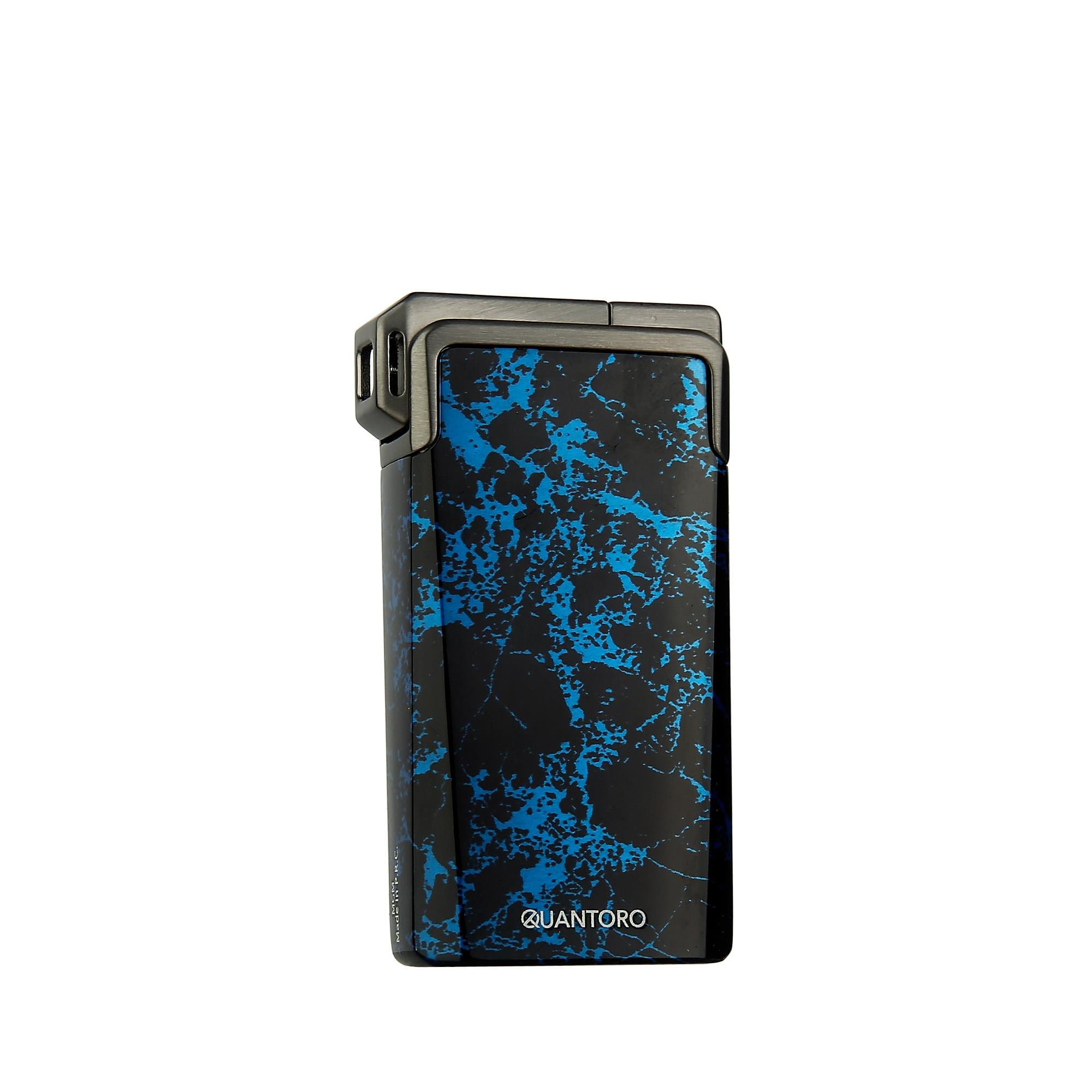 Quantoro 05-44 Soft ve Jet Alev Pipo ve Puro Çakmağı/Blue Marble