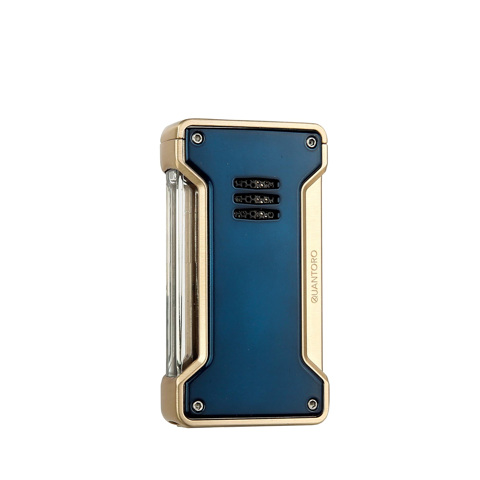 Quantoro 05-45 Single Jet Alev Puro Delicili Puro Çakmağı/Gold Blue