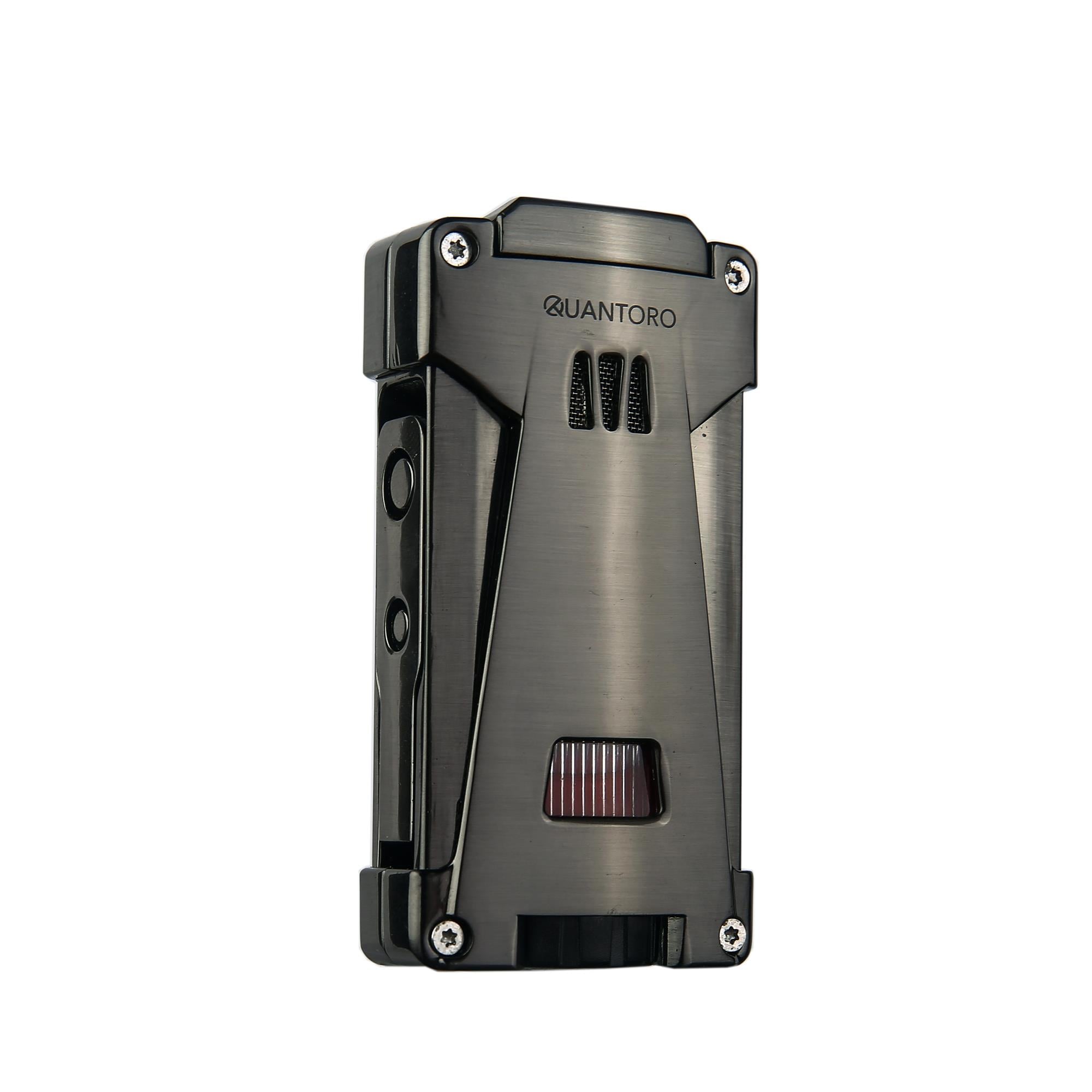 Quantoro 05-47 Delicili Üçlü Jet Alev Puro Çakmağı/Gunmetal