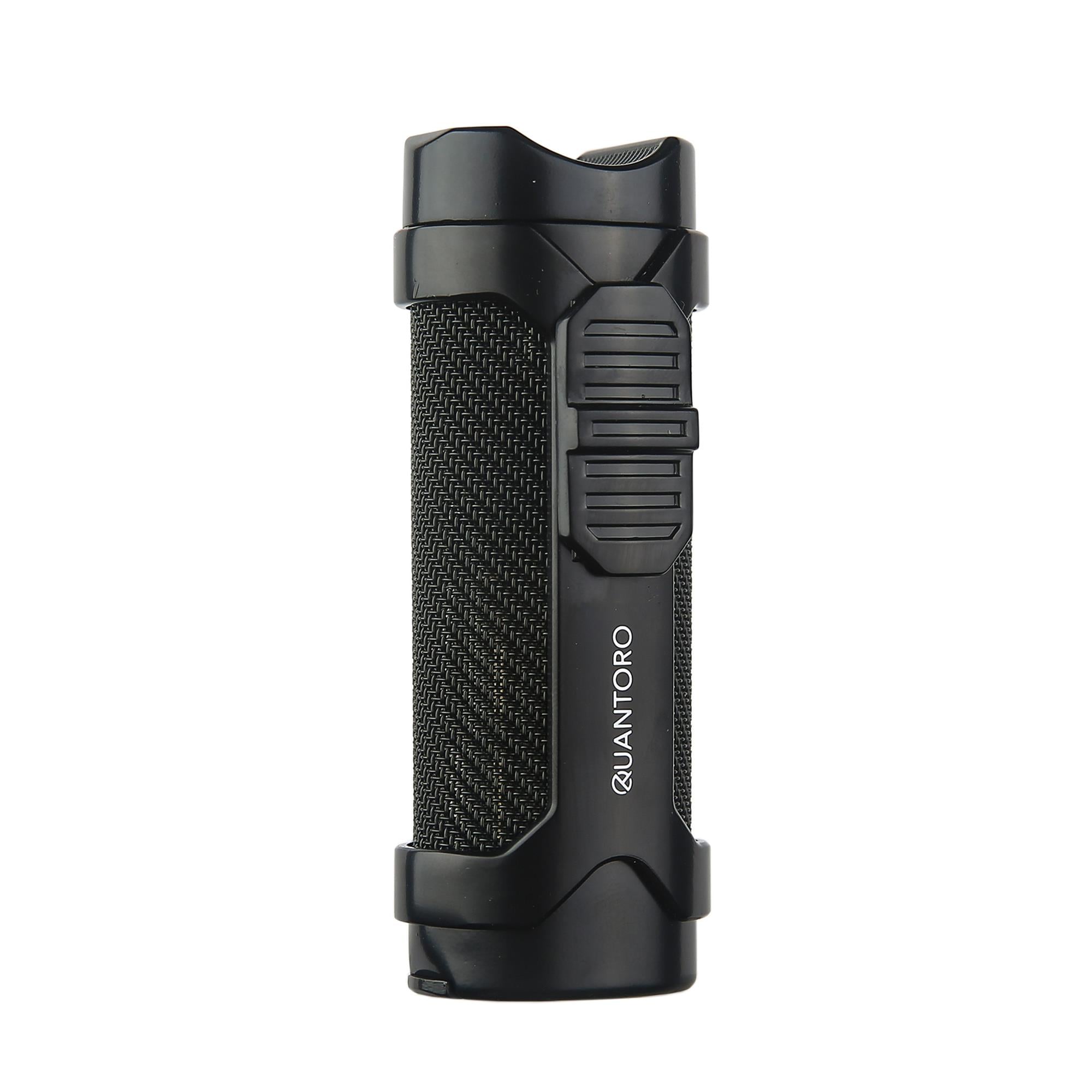Quantoro 05-48 Delicili Üçlü Jet Alev Puro Çakmağı/Black