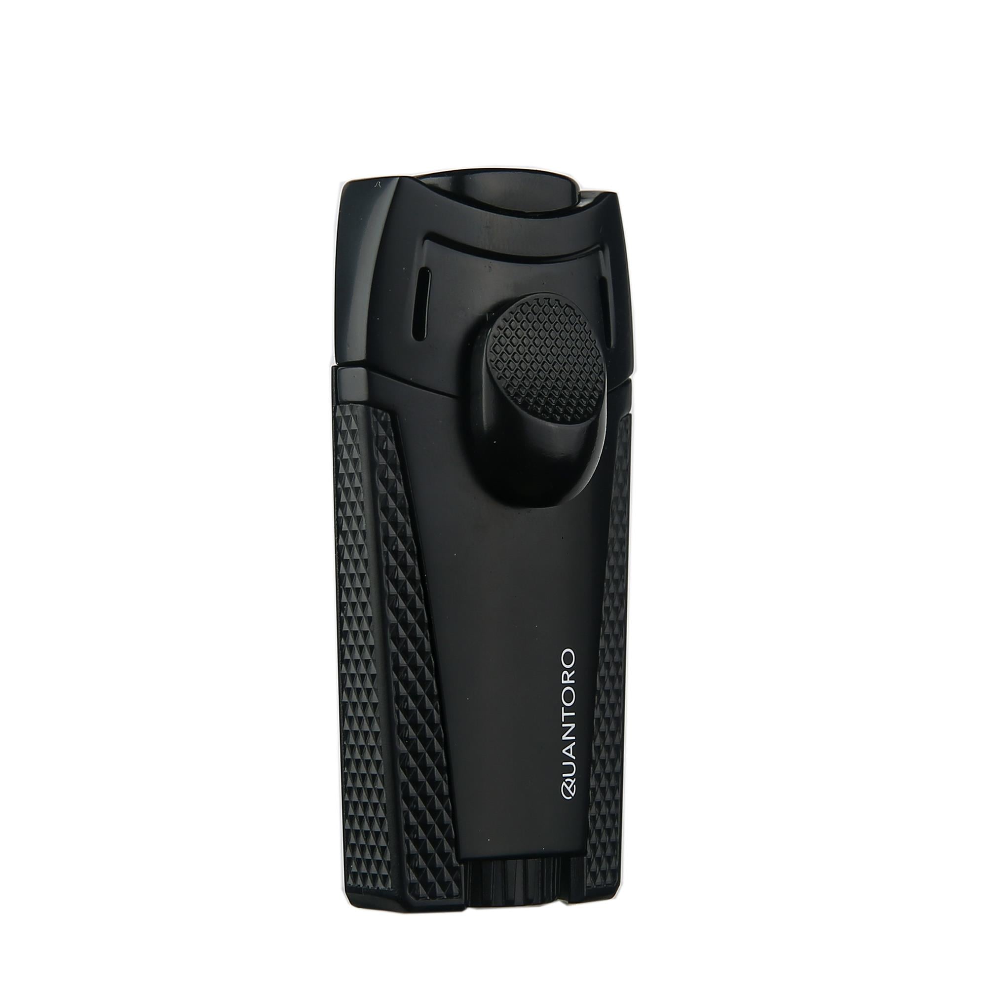 Quantoro 05-49 Çift Jet Alev Puro Çakmağı/Black