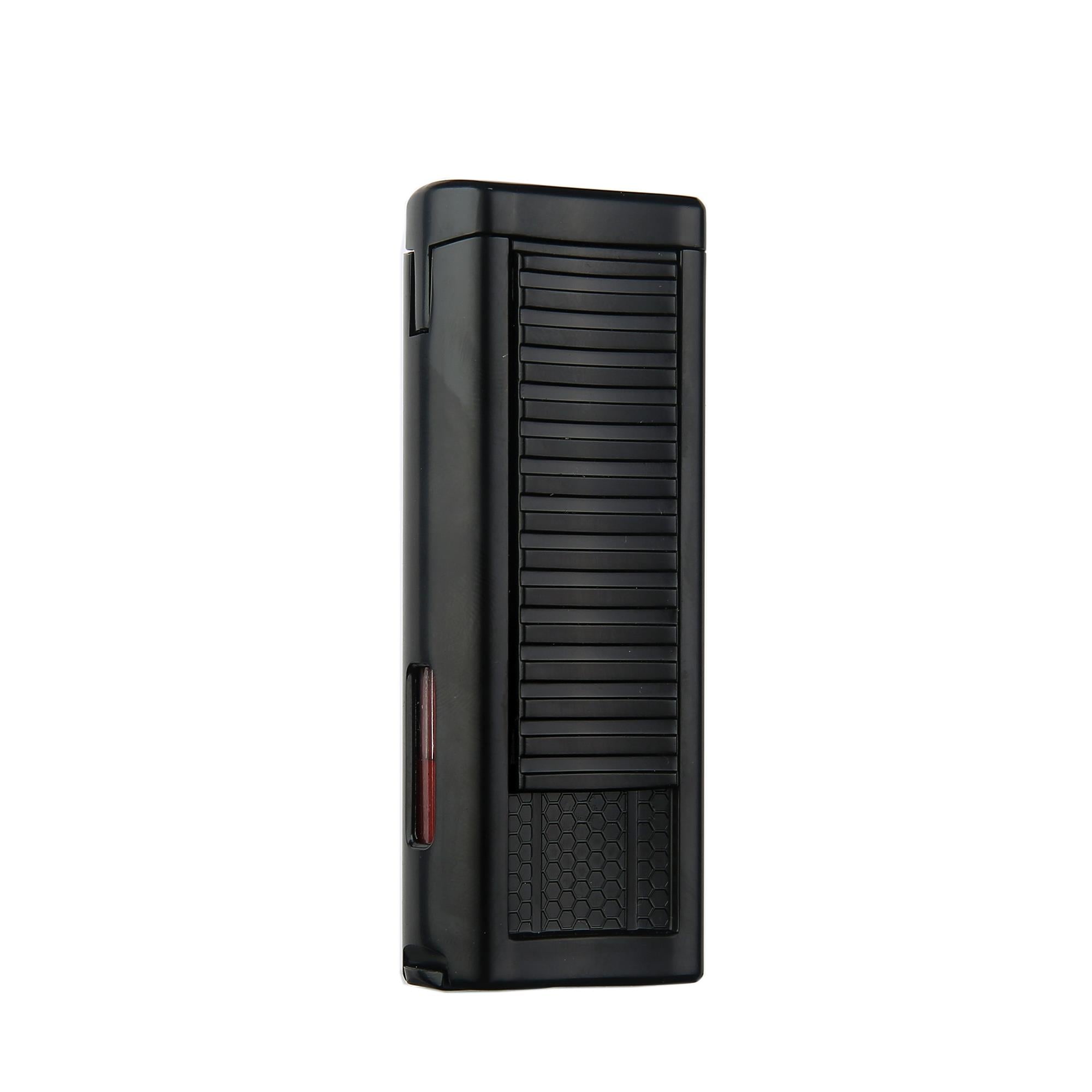 Quantoro 05-50 Delicili Çift Jet Alev Puro Çakmağı/Black