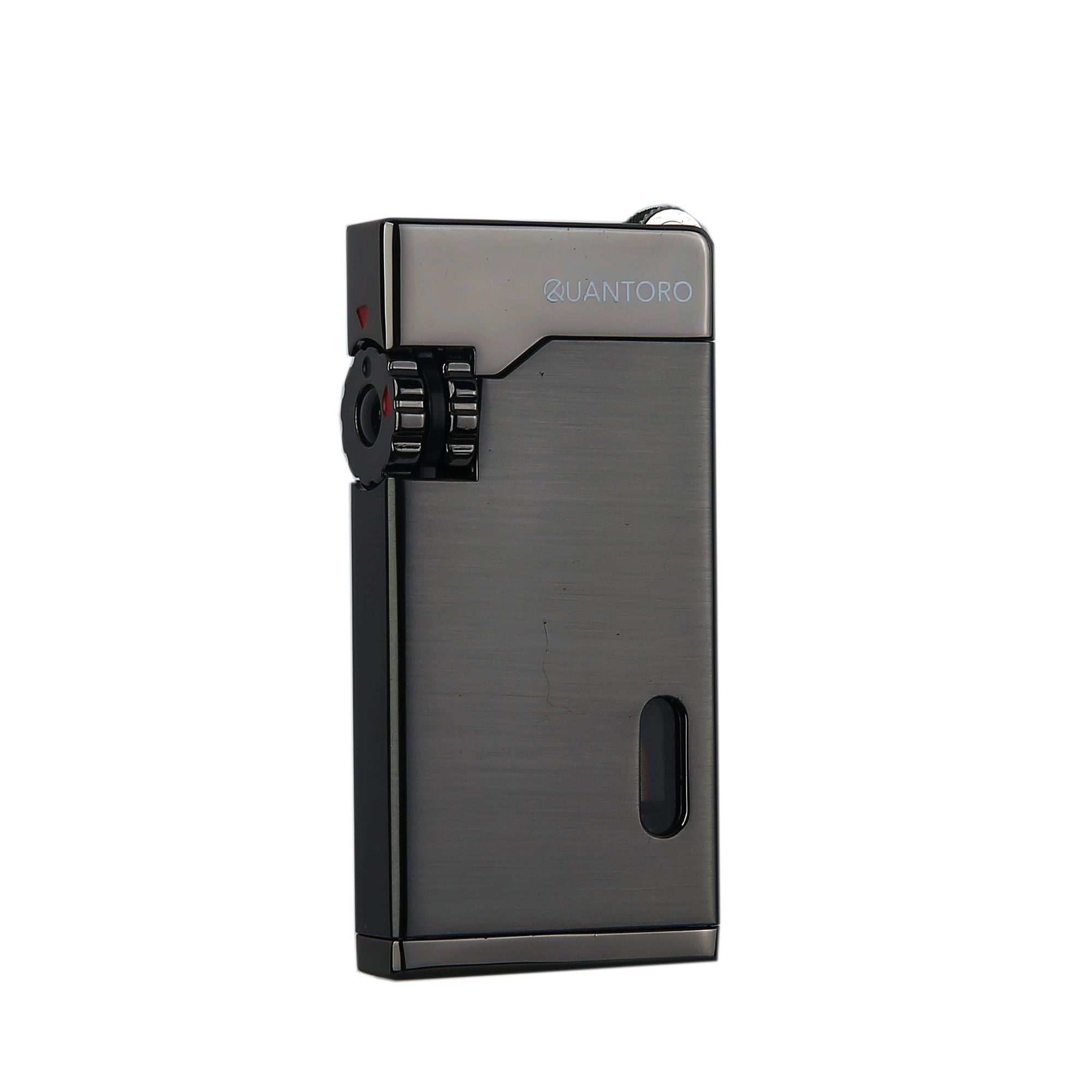 Quantoro 05-52 Çift Jet Alev Puro Çakmağı/Gunmetal
