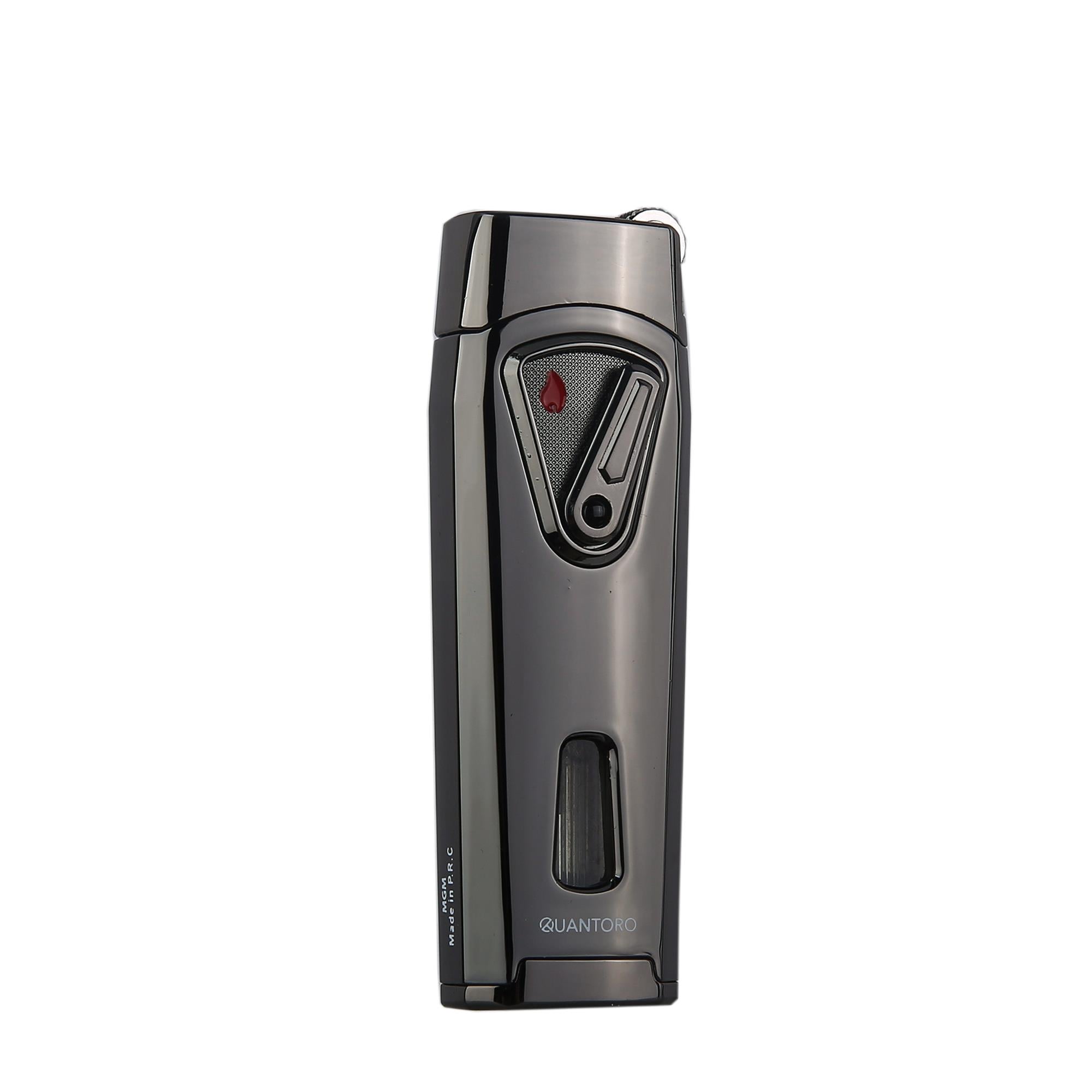 Quantoro 05-55 Çift Jet Alev  Puro Çakmağı/Ice Black