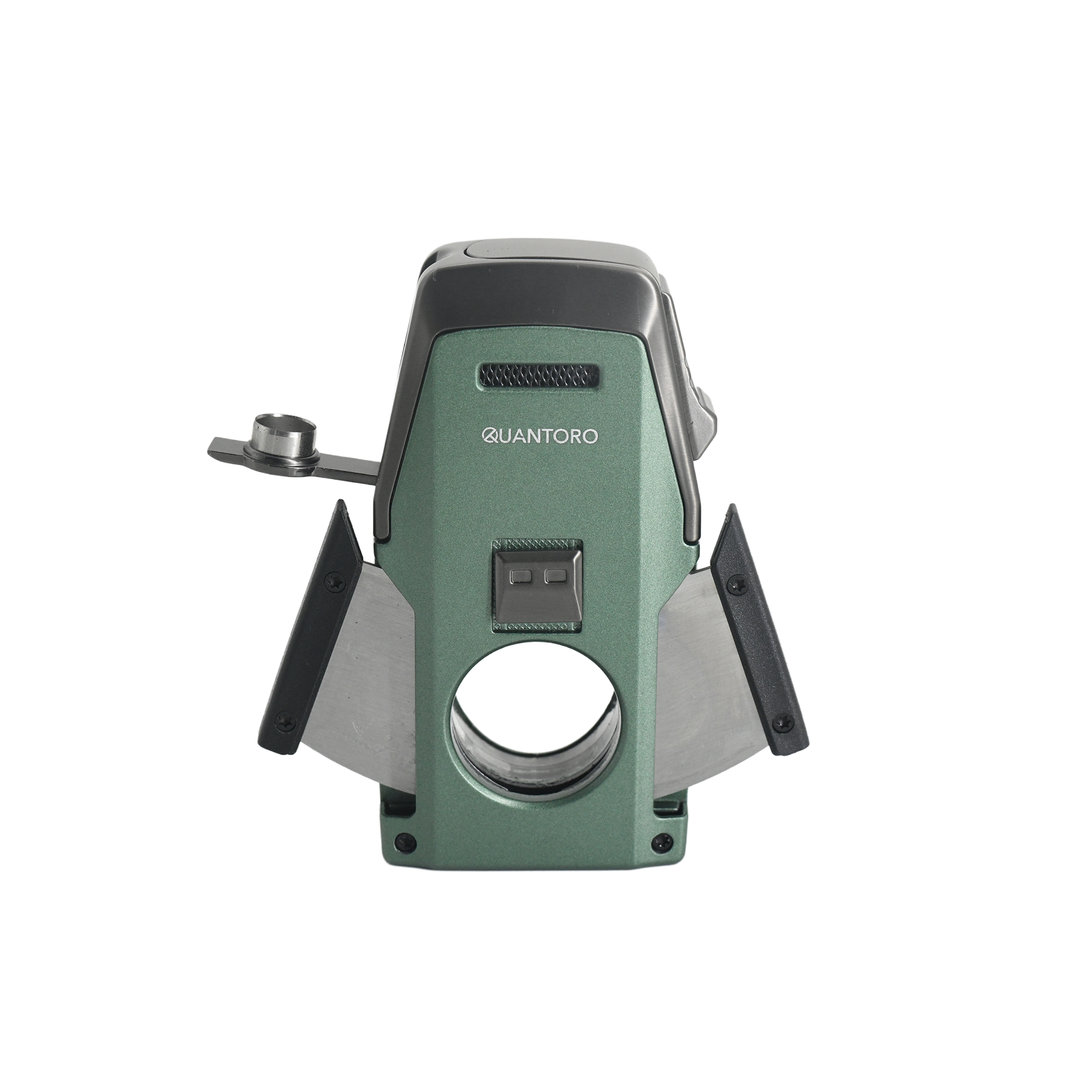 Quantoro 05-62 Puro Kesicili Delicili Çift Jet Alev Puro Çakmağı/Green
