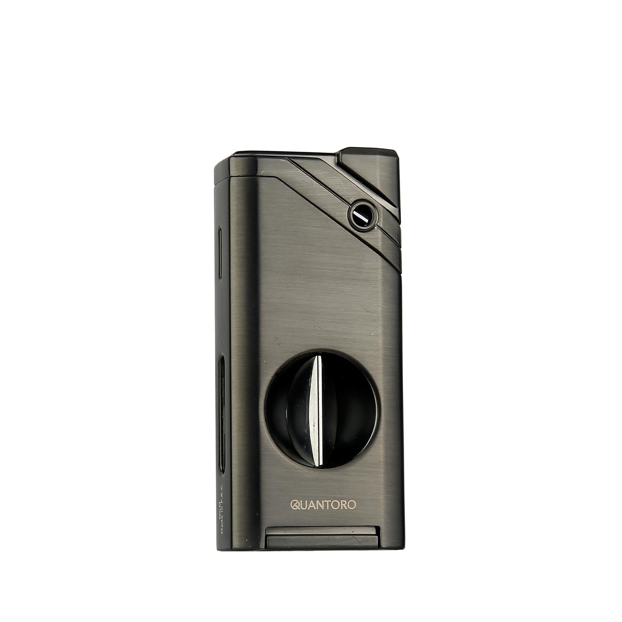 Quantoro Puro Kesicili Jet Alev Gunmetal Puro Çakmağı 05-37