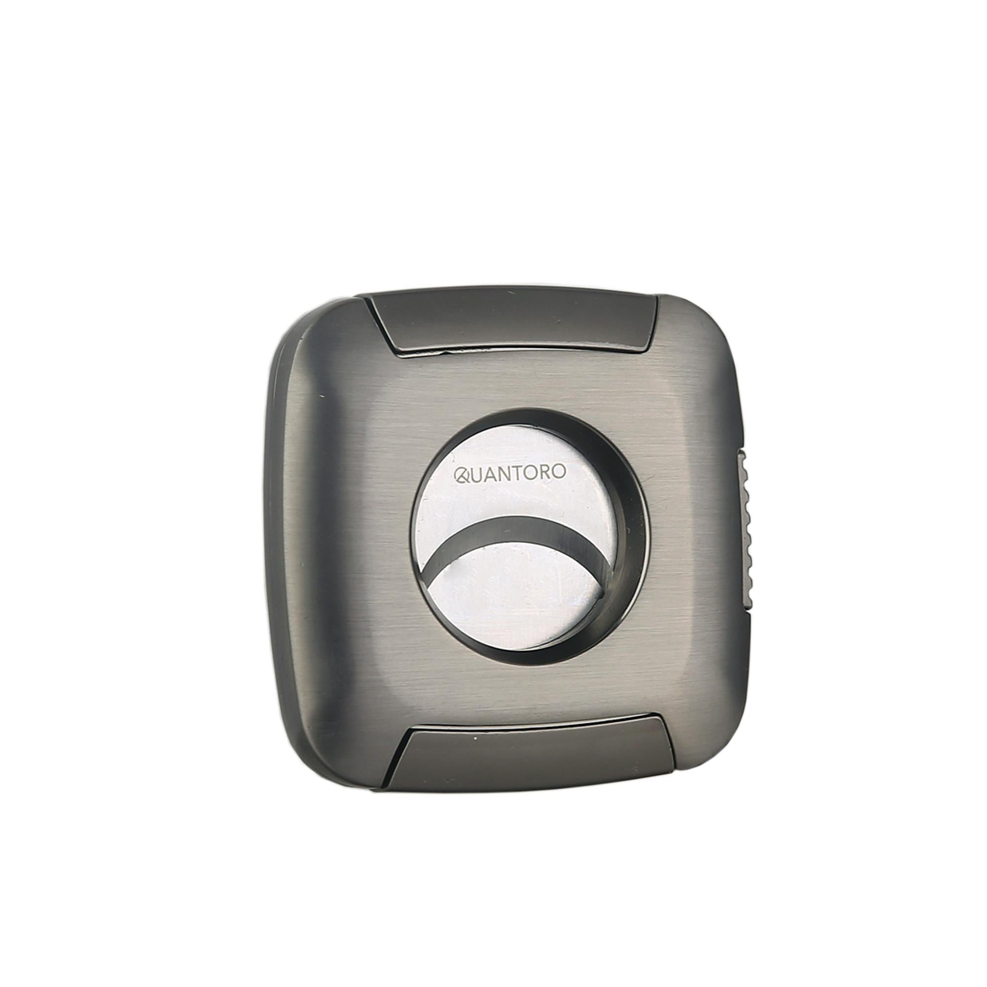 Quantoro QC-11 Kare Çift Bıçaklı Düz Kesim Puro Kesici/Gunmetal