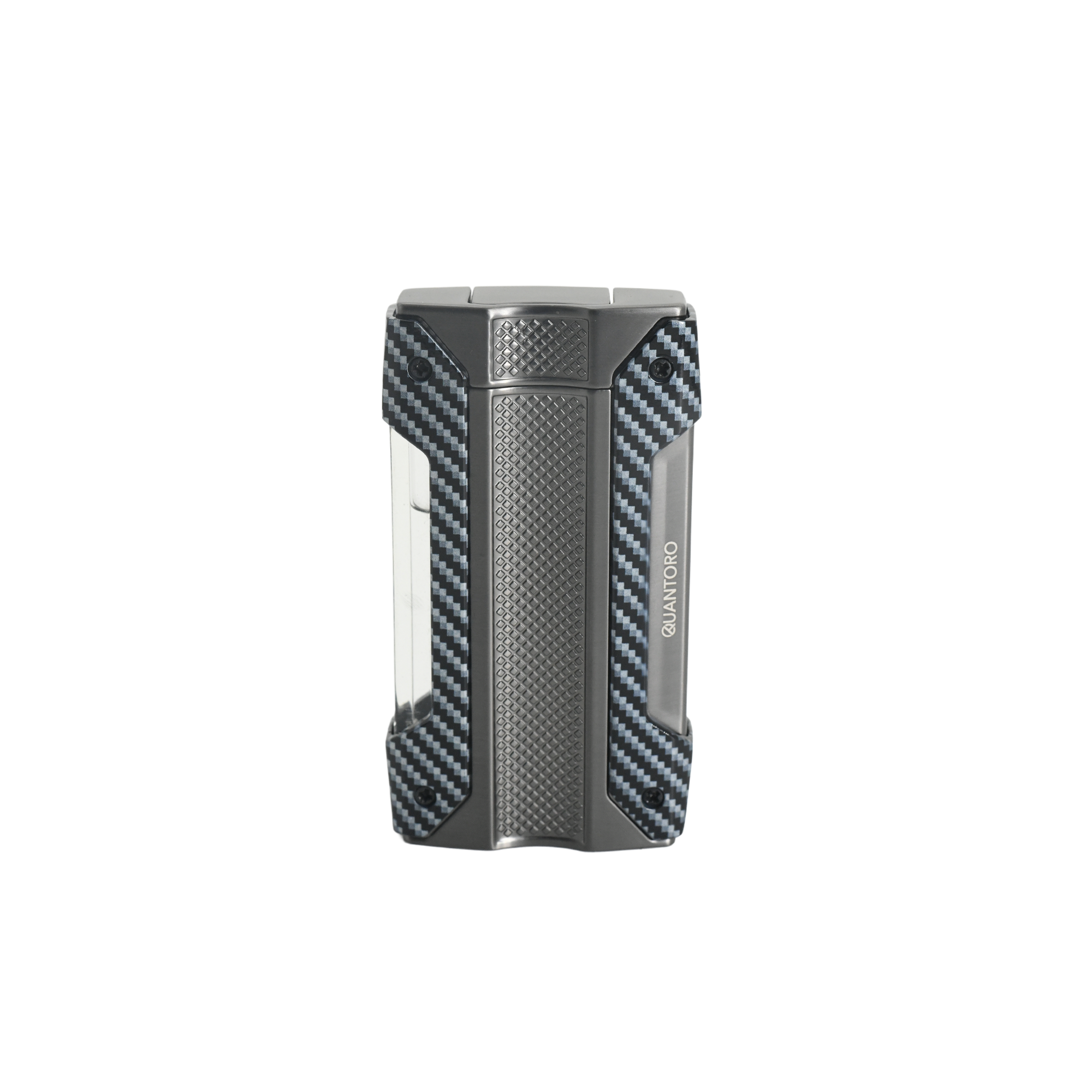 Quantoro Single Jet Alevli Puro Delicili Metal Puro Çakmağı Black Carbon MGM 04-7