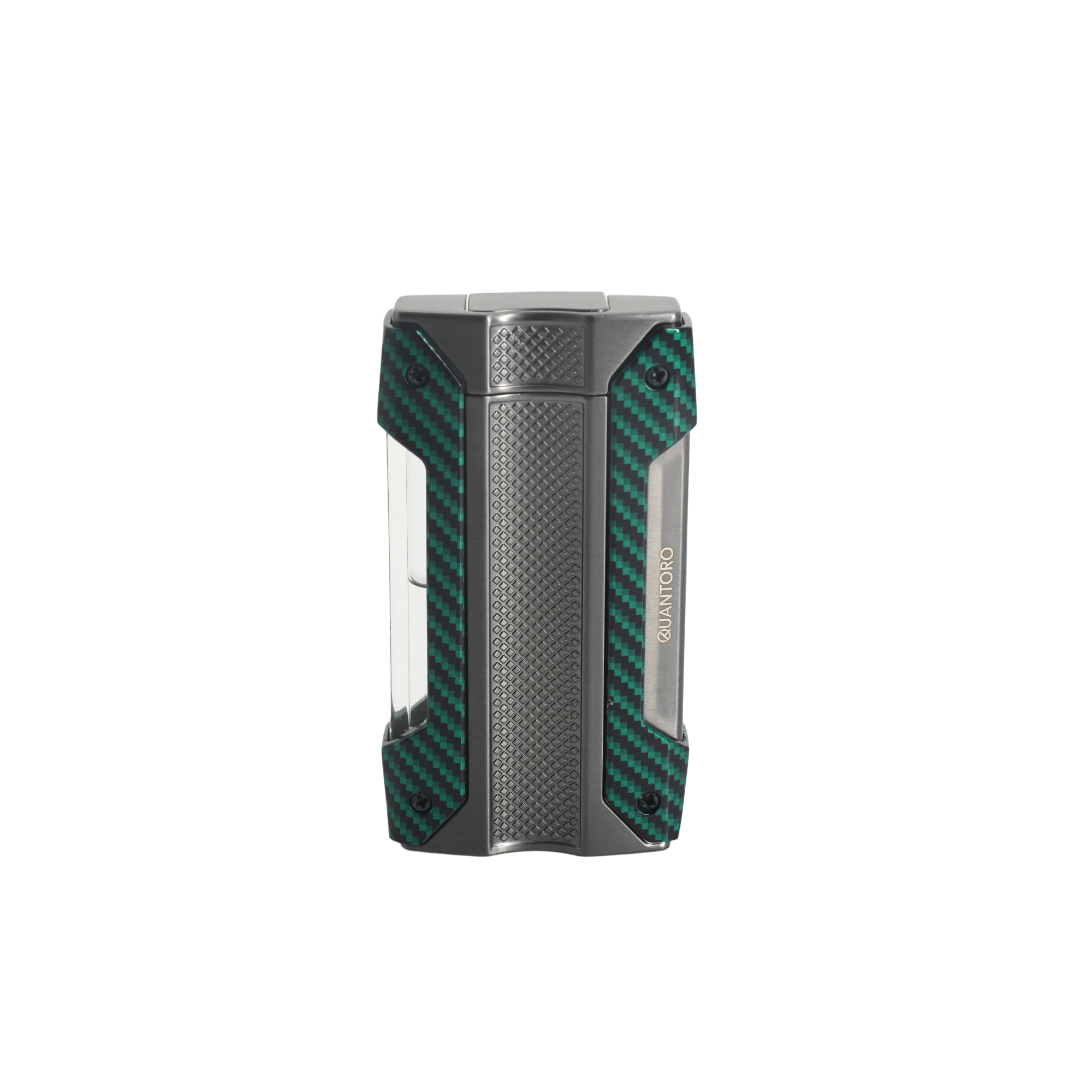 Quantoro Single Jet Alevli Puro Delicili Metal Puro Çakmağı Green Carbon MGM 04-7
