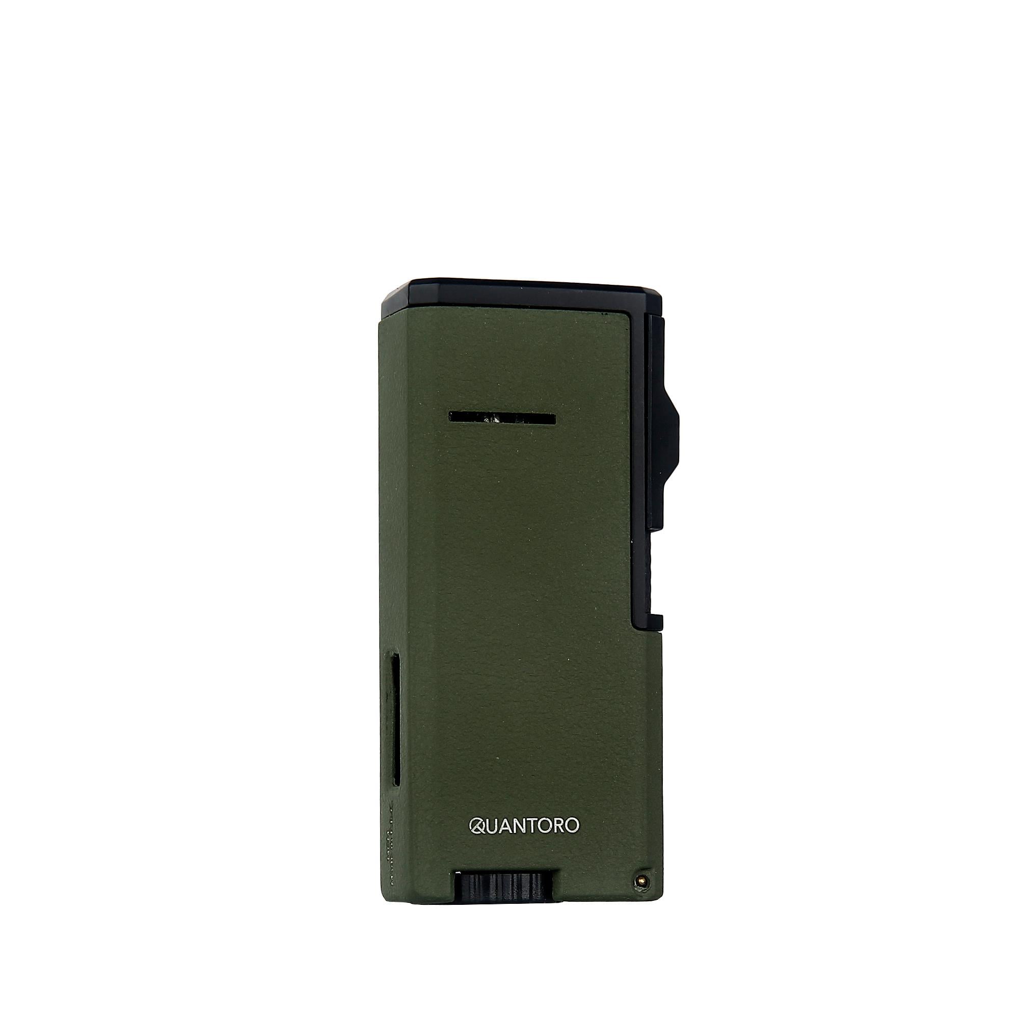 Quantoro Üçlü Jet Alev Puro Delicili Green Crackle Puro Çakmağı 05-40