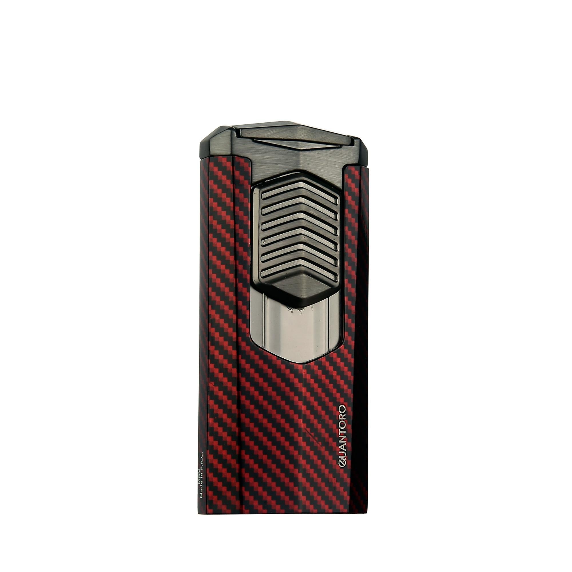 Quantoro Üçlü Jet Alev Puro Delicili Red Carbon Puro Çakmağı 05-41