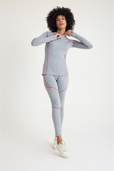 Scorp Thermo-Fit Extreme Kadın Termal Takım İçlik Alt Üst Kayak İçliği Gri