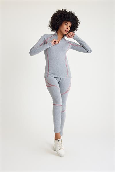 Scorp Thermo-Fit Extreme Kadın Termal İçlik Alt Kayak İçliği Gri