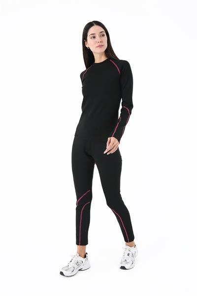 Scorp Thermo-Fit Kadın Termal İçlik Takım Alt Üst Kayak İçliği Siyah