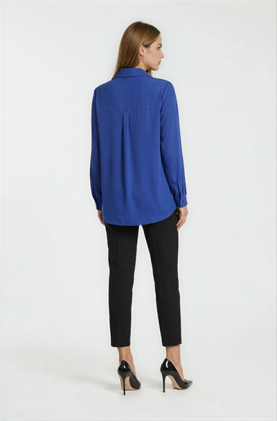 Anastacia Klasik Gömlek İNDİGO