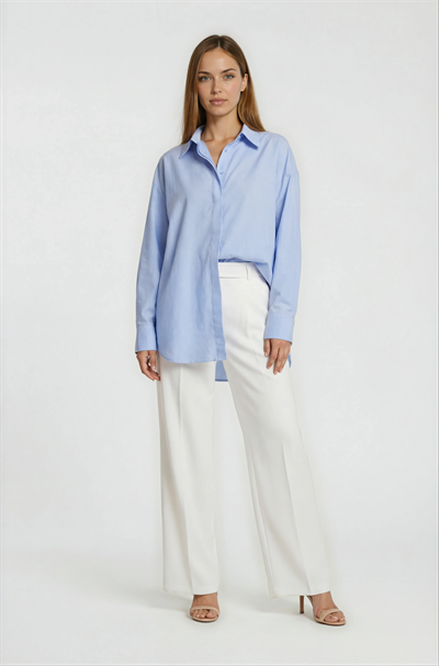 Antonina Oversize Gömlek AÇIK MAVİ