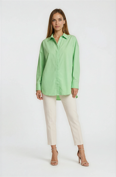 Antonina Oversize Gömlek AÇIK YEŞİL