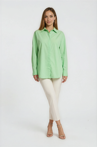 Antonina Oversize Gömlek AÇIK YEŞİL
