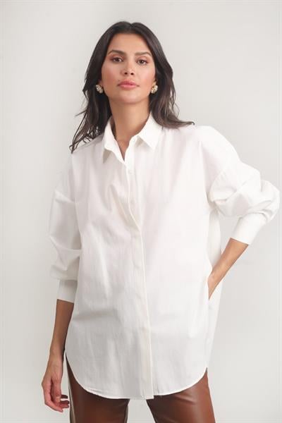 Antonina Oversize Gömlek EKRU