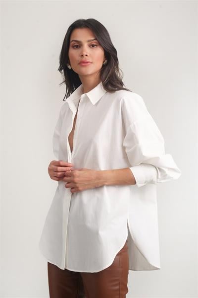 Antonina Oversize Gömlek EKRU