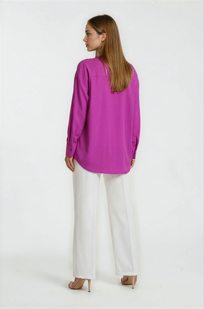 Antonina Oversize Gömlek FUŞYA