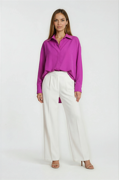 Antonina Oversize Gömlek FUŞYA