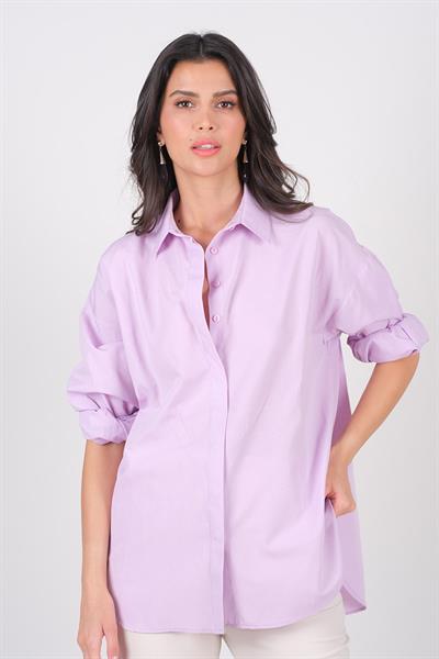 Antonina Oversize Gömlek LİLA
