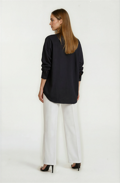 Antonina Oversize Gömlek SİYAH