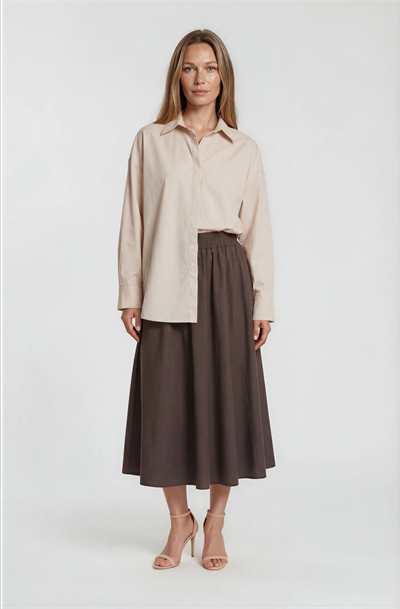 Antonina Oversize Gömlek TAŞ