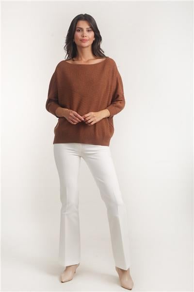 Ardengo Geniş Kemer İspanyol Paça Pantolon EKRU