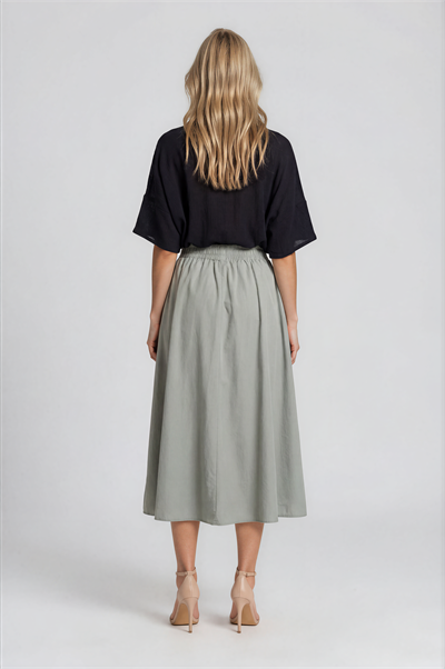 Asimetrik Kesim Kat Detaylı Oversize  Bluz SİYAH