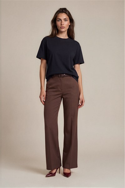 Bisiklet Yaka Kısa Kol Oversize Basic SİYAH