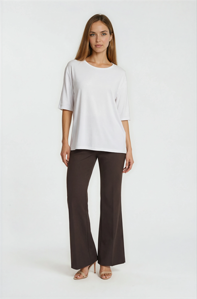 Bisiklet Yaka Kısa Kollu Basic EKRU