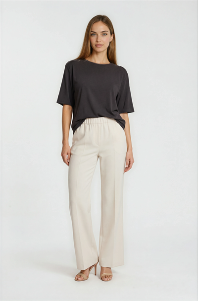 Bisiklet Yaka Kısa Kollu Basic KAHVE