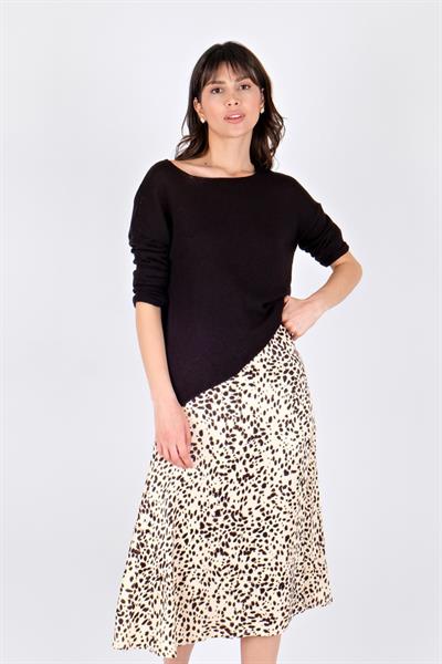 Bisiklet Yaka Salaş Triko SİYAH