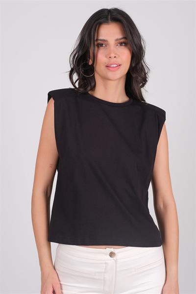 Caprioglio Vatkalı Kolsuz Basic SİYAH