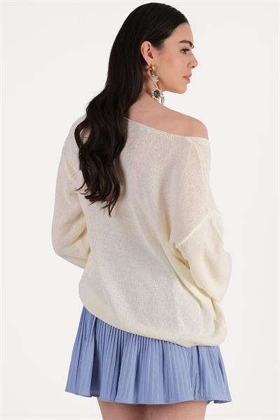 Ciro Pliseli Etek MAVİ