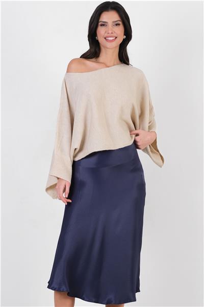 Clorinda Bel Lastikli Etek LACİVERT